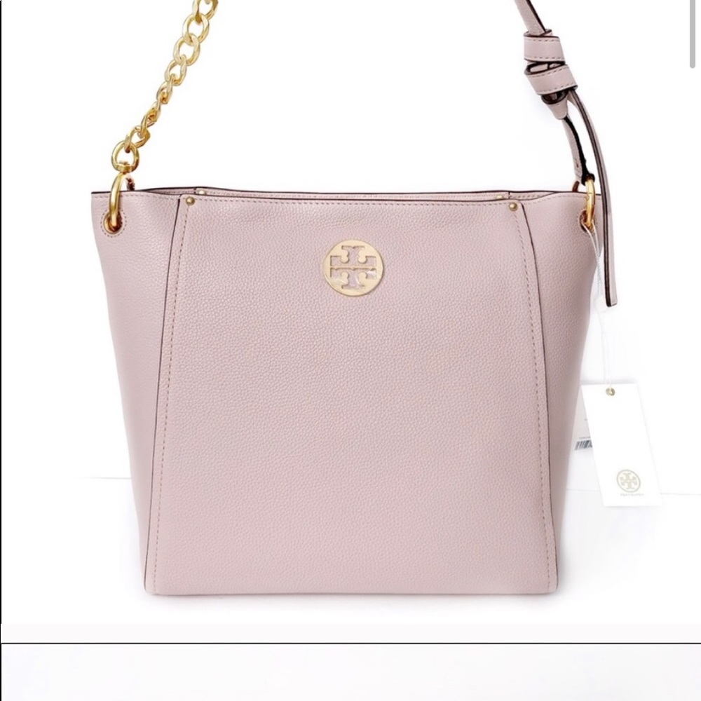 Tory Burch Everly Hobo in Shell Pink